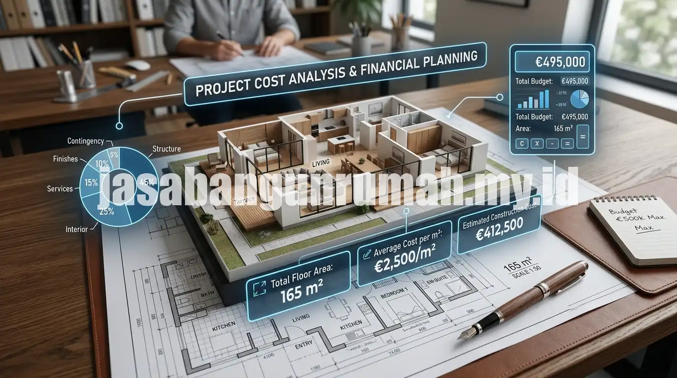 Ilustrasi estimasi biaya bangun rumah per meter persegi