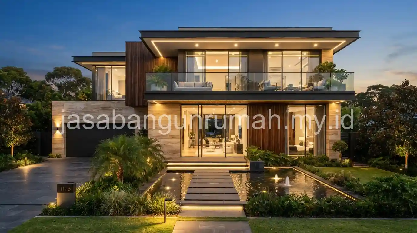 Facade Rumah 2 Lantai Mewah